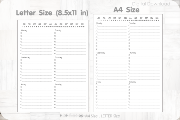 Download Printable Daily Planner with to-Do List - Printable daily planner Collection
