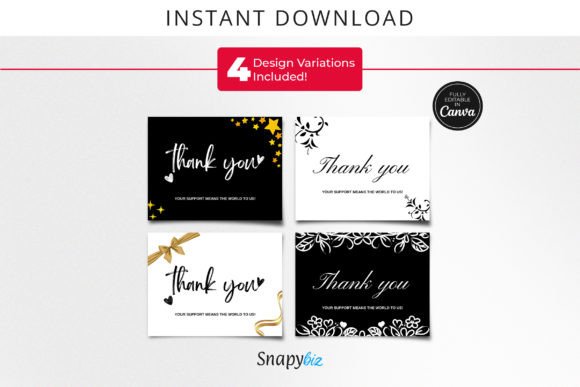 Download Free Printable Canva Thank You Cards - Cards Collection