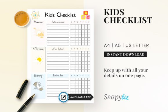 Download Printable Checklist for Kids - Printable checklist Collection