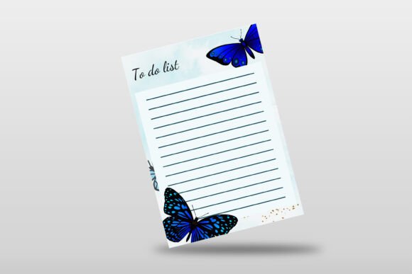 Download Blue Butterfly to Do List | Canva - Premium Bundle