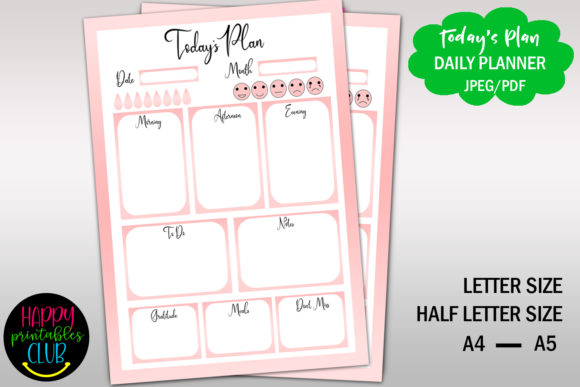 Download Day Planner Printable-Daily Planner - Premium Bundle