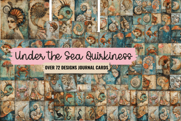 Download Quirky Sea Creatures ATC Journal Cards - Cards Collection